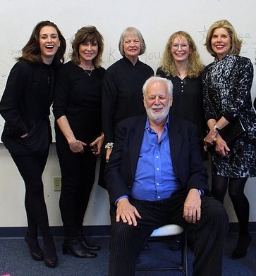 with Christine Baranski, Mia Farrow, Dorothy Lyman, and Susan Saint James in Nora Ephron's 