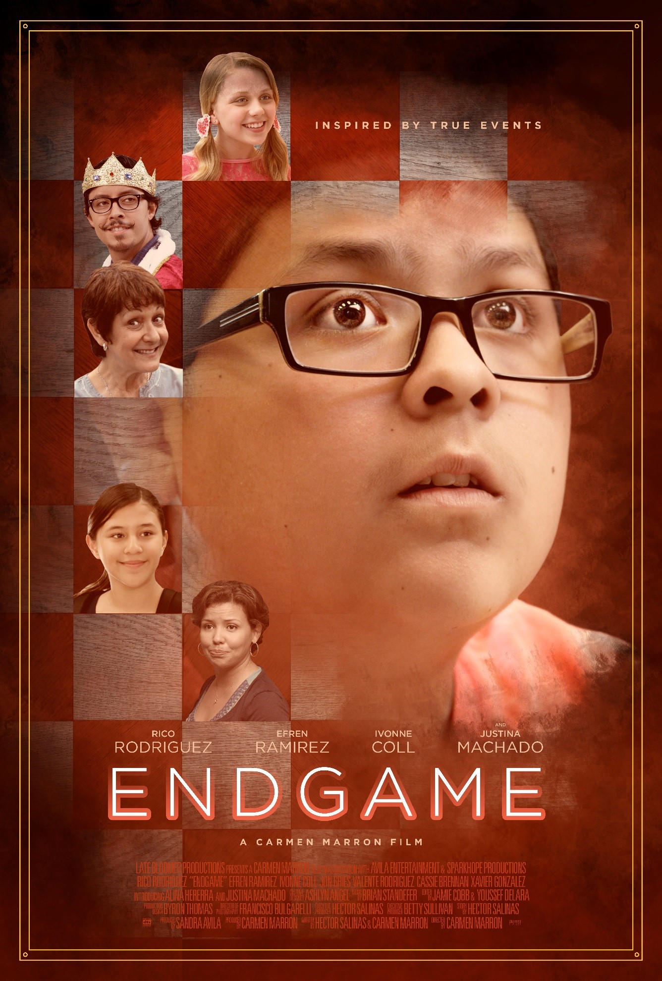 Ivonne Coll, Justina Machado, Efren Ramirez and Rico Rodriguez in Endgame (2015)