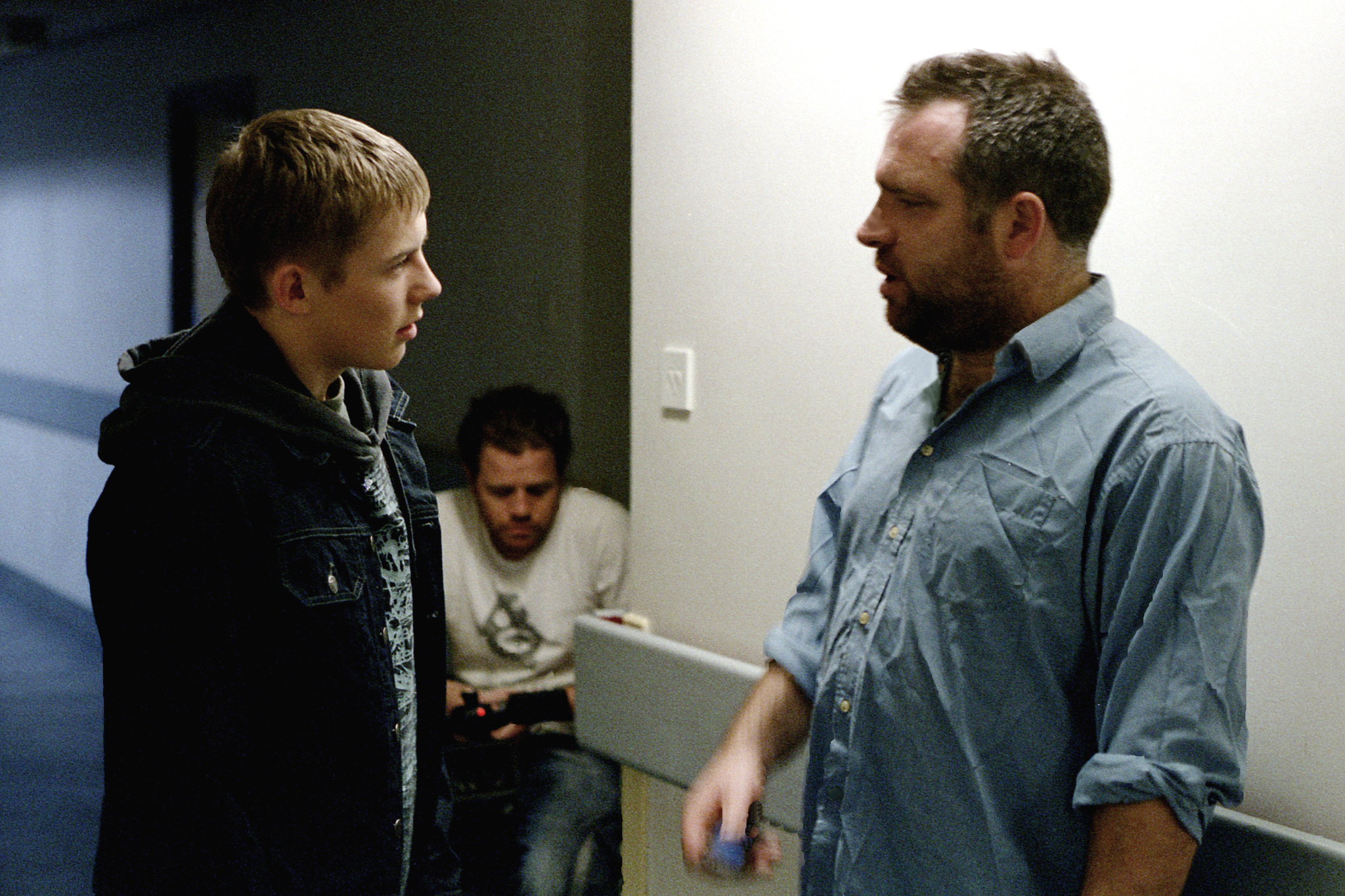 Bruce Webb and Josh Bolt in The Be All and End All (2009)