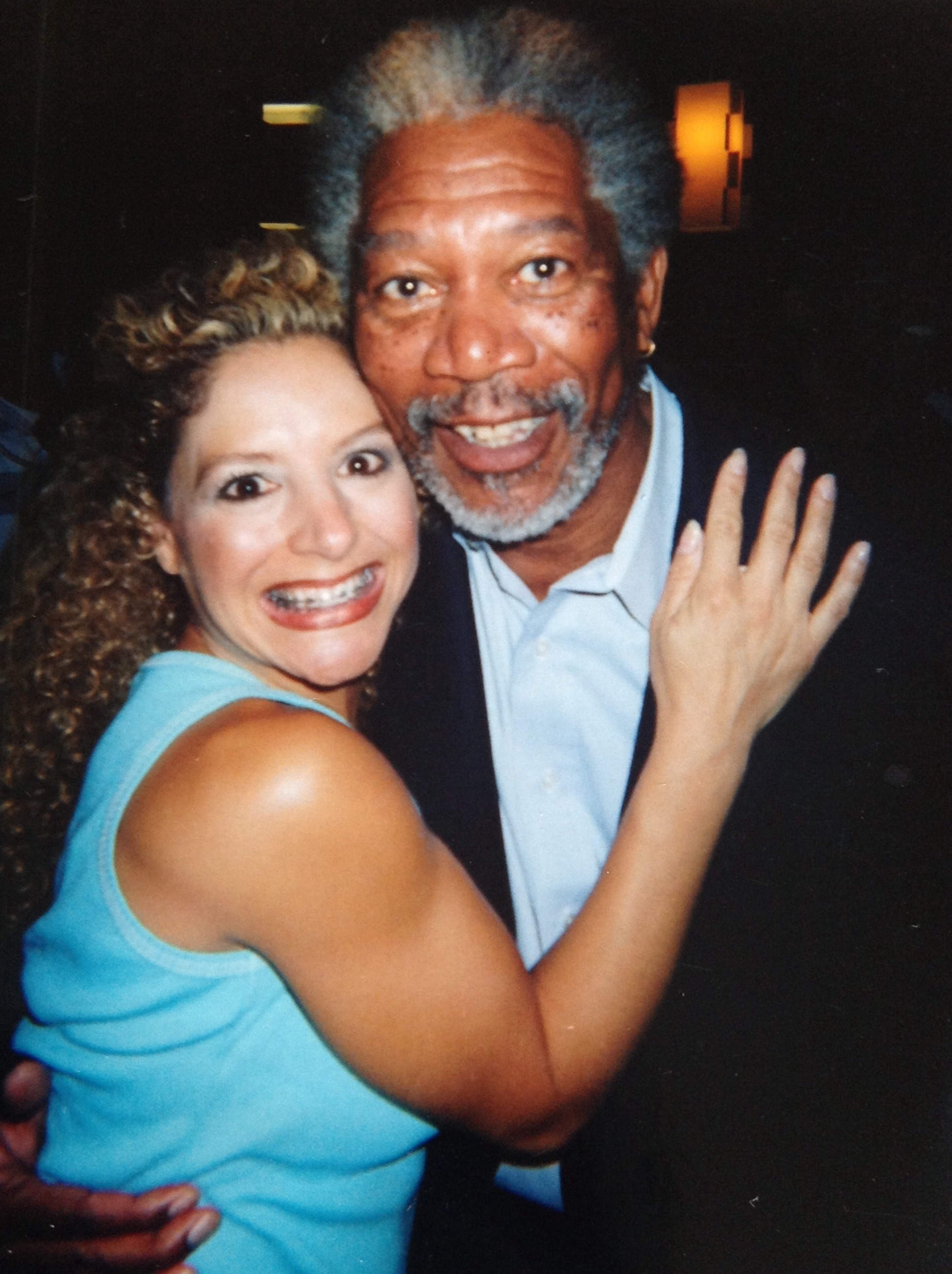 Renee' Spei with Morgan Freeman