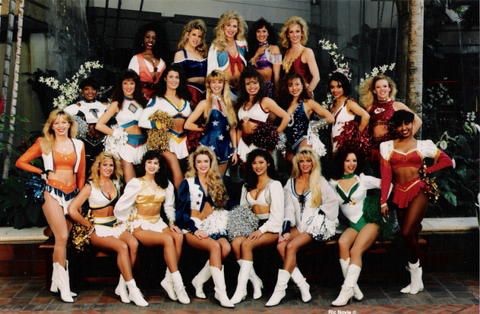 THE PRO-BOWL CHEERLEADERS In Hawaii. I'm in The Philadelphia Eagles Uniform! 12 years Profesionally Cheerleading. gave me the opportunity to visit Children's & VA Hospitals! I loved it! Gave 200% !!
