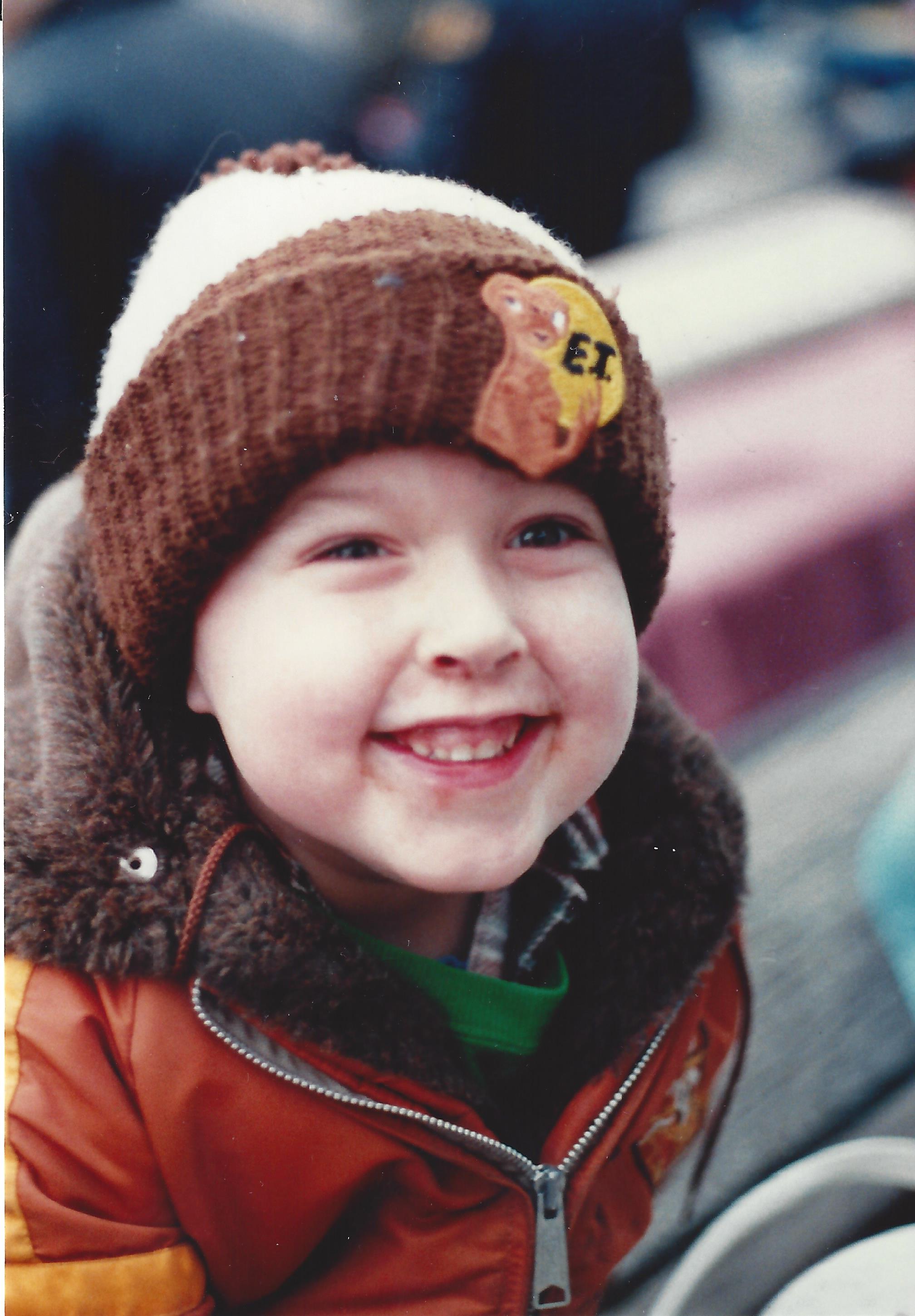 Daniel Guyton as a baby (and ET fan)