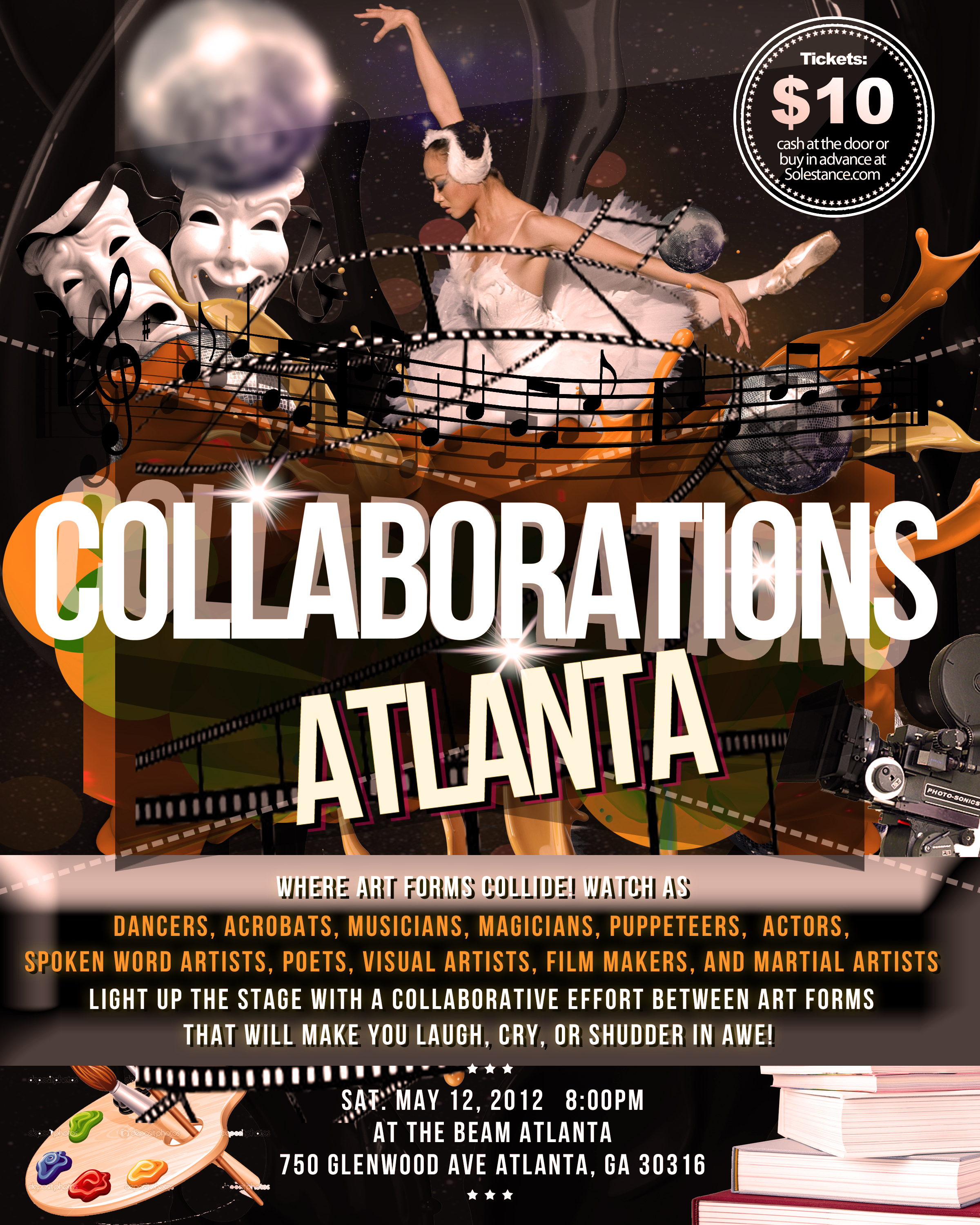 Poster for Collaborations Atlanta, featuring 