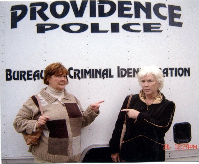 with Fionulla on the set of Brotherhood, Showtime, 2006