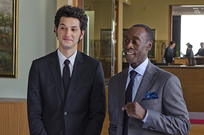 Still of Don Cheadle and Ben Schwartz in House of Lies (2012)
