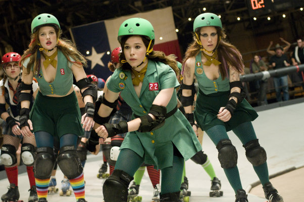 Still of Drew Barrymore, Ellen Page and Kristen Wiig in Whip It (2009)