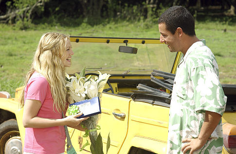 Still of Drew Barrymore and Adam Sandler in Visados kaip pirma karta (2004)