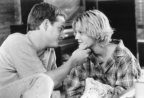 Still of Drew Barrymore and Chris O'Donnell in Mad Love (1995)