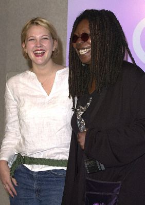 Drew Barrymore and Whoopi Goldberg