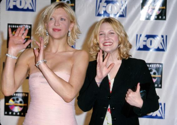 Drew Barrymore and Courtney Love