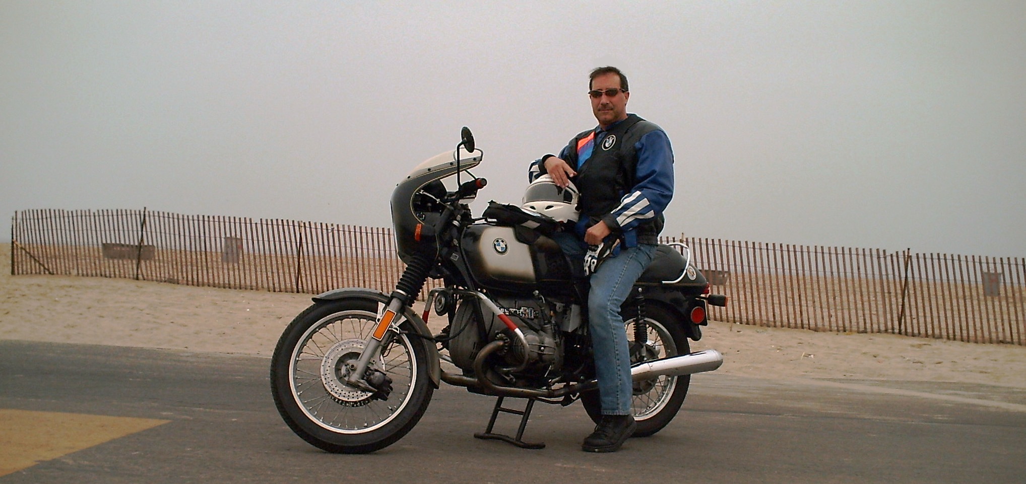 Summer Break - Location Scouting for 'Hillsurf II'(Bolsa Chica State Beach). Al's 1975 BMW R90S was one of many vintage motorcycles used during the production of the Pilot for the TV Series 