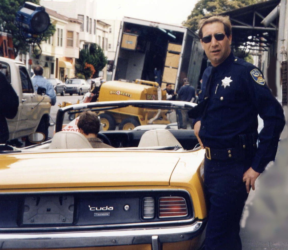Alexander as Internal Affairs Officer Turner - on break during San Francisco filming of CBS series 'Nash Bridges'