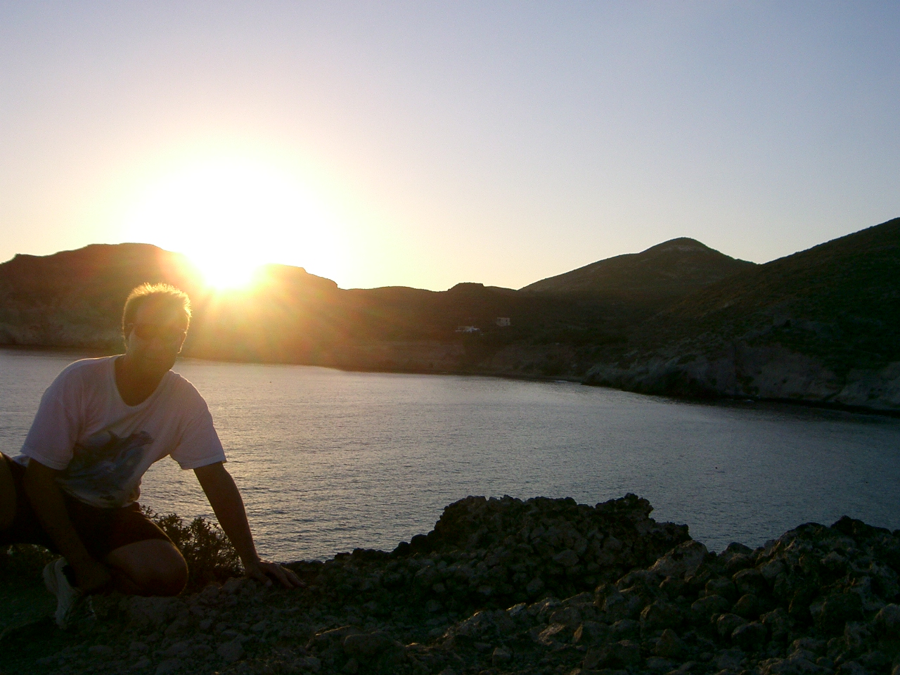 Sunset at 'Red Beach'