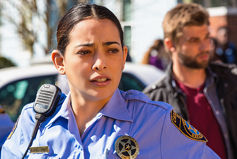 Still of Mike Vogel and Natalie Martinez in Under the Dome (2013)