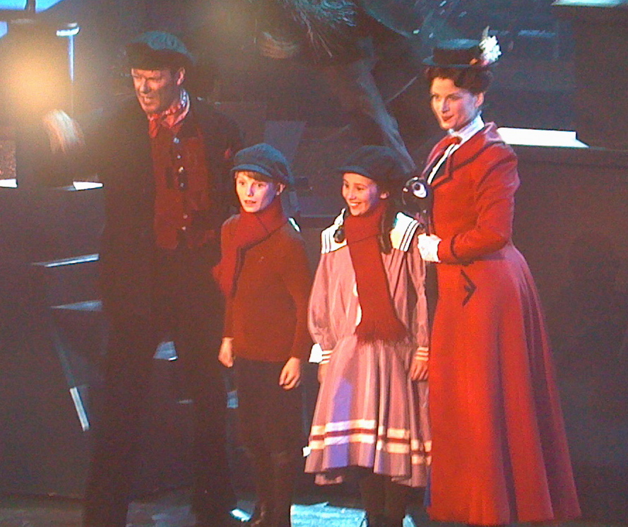 Talon Ackerman as Michael Banks performing with the Cast of Mary Poppins on ABC's Dancing with the Stars 200th Episode