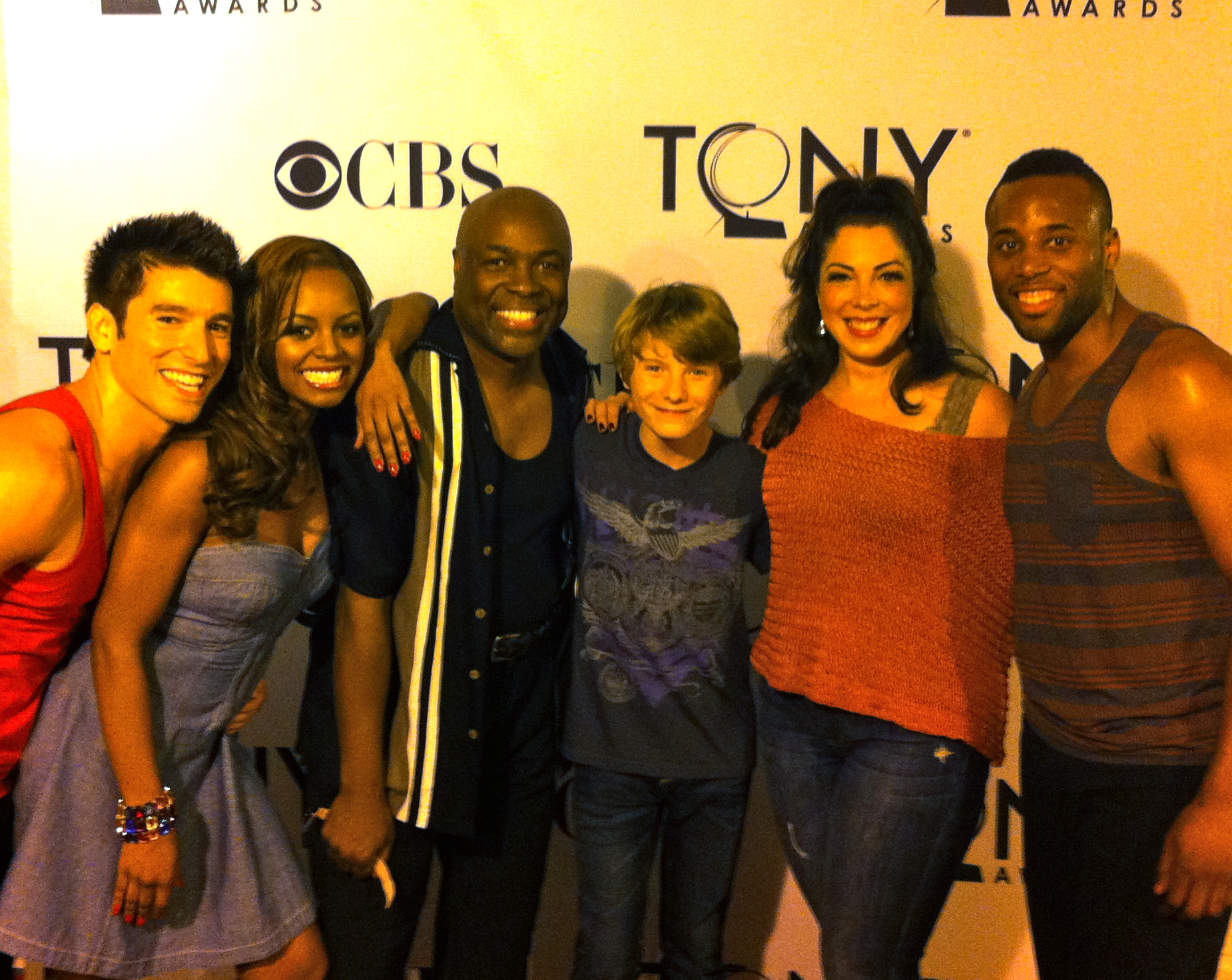 Talon with his Leap of Faith Castmates at the TONY Awards