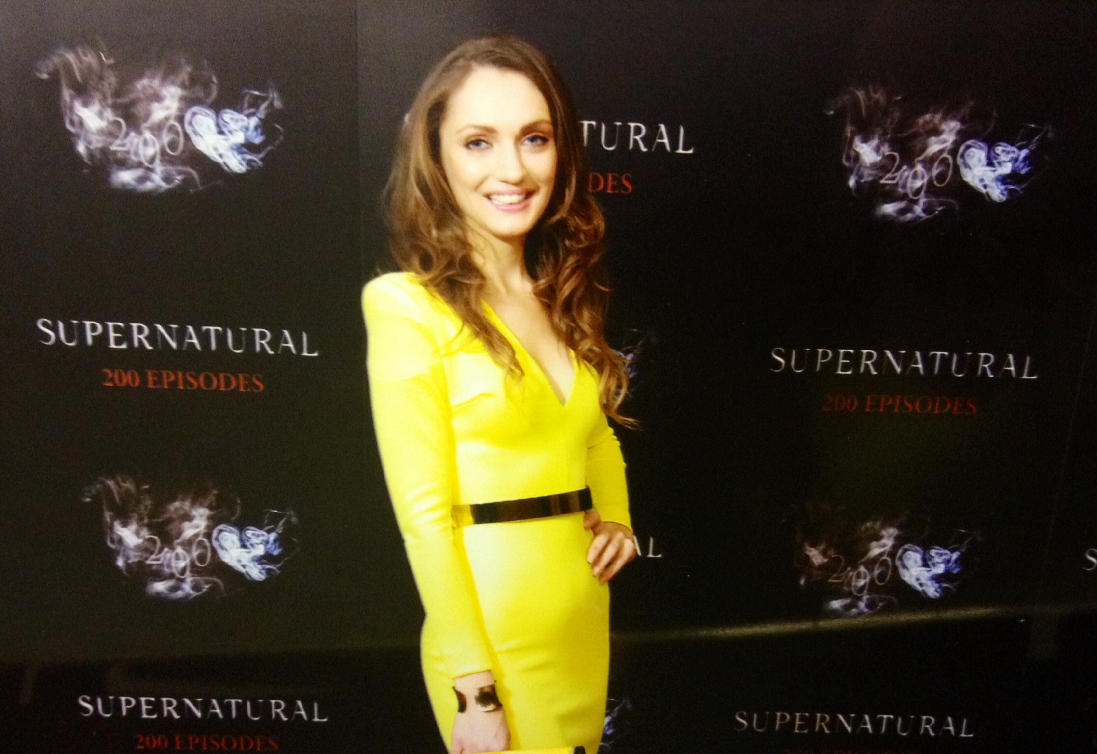 Hannah Levien attends the Supernatural 200th Episode party.