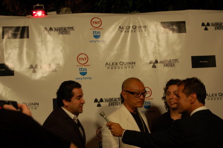 Fuad C'Amanero At Red Carpet Event With Friends Cary Tagawa and Gustavo Cardozo