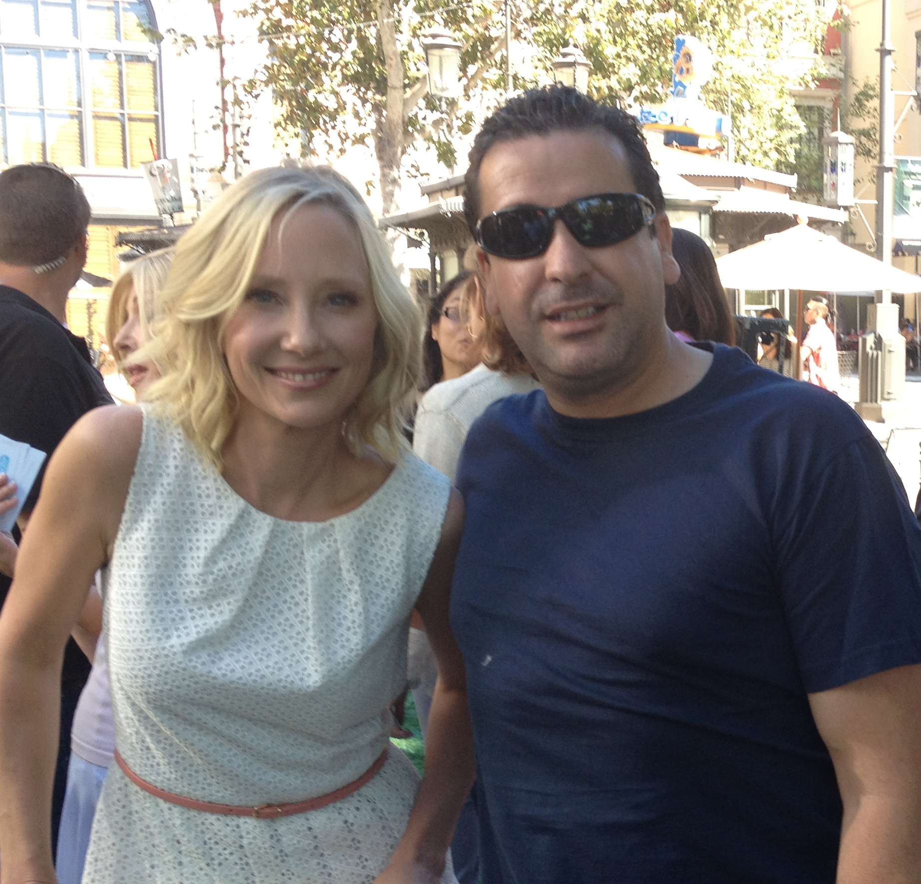With Friend Anne Heche Launching of product