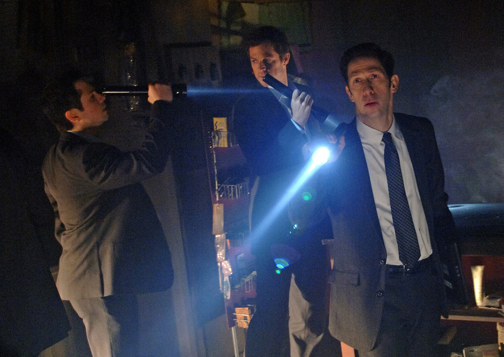 Still of Freddy Rodríguez, Eric Close, James Murray and Tim Blake Nelson in Chaos (2011)