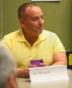 Joe Mannetti making a special guest appearance on a literary panel in Connecticut (2011).