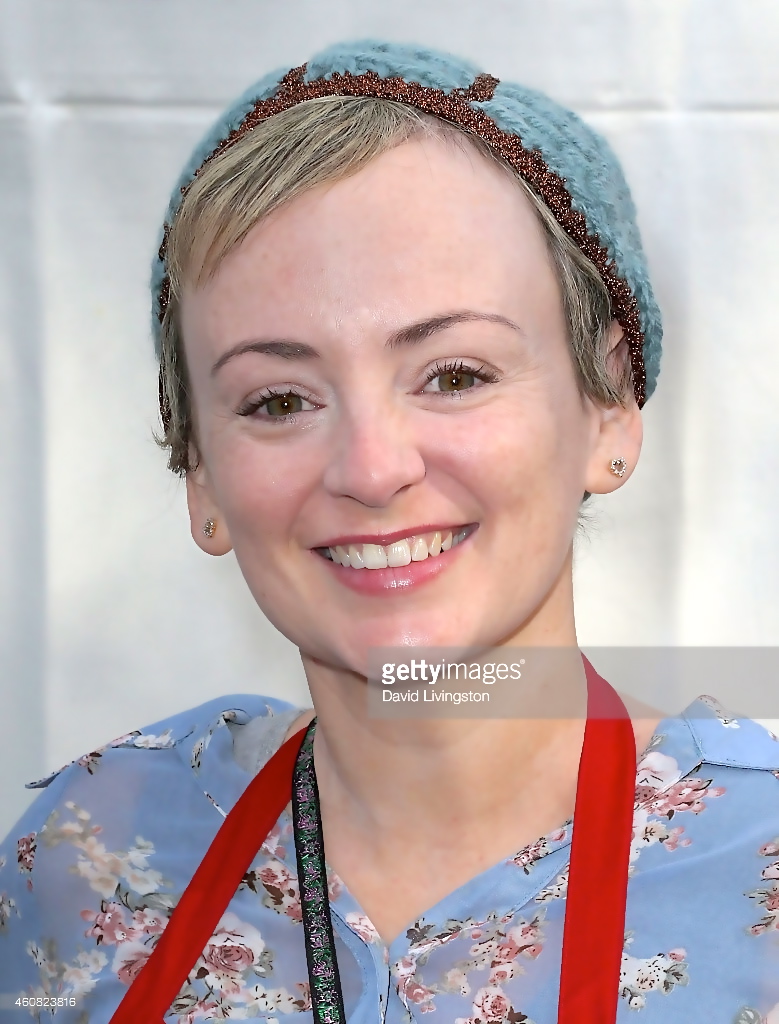 Actress Meaghan Davies attends the Los Angeles Mission Christmas Eve Event for sid row homeless at the Los Angeles Mission on December 24, 2014 in Los Angeles, California.