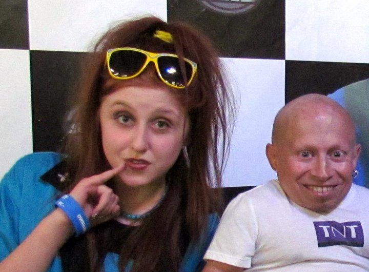 Presley $ with Verne Troyer (from Austin Powers)!!