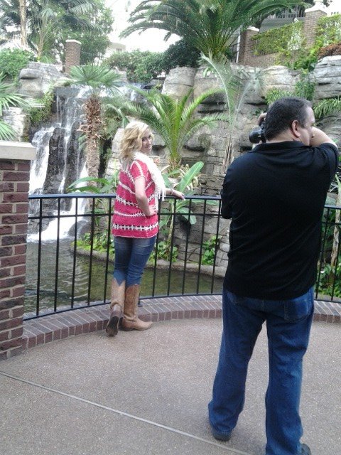 James Magnum Cook shooting with Magnum's Models Team Model Emily Chastain at the Opryland Hotel in 2013!