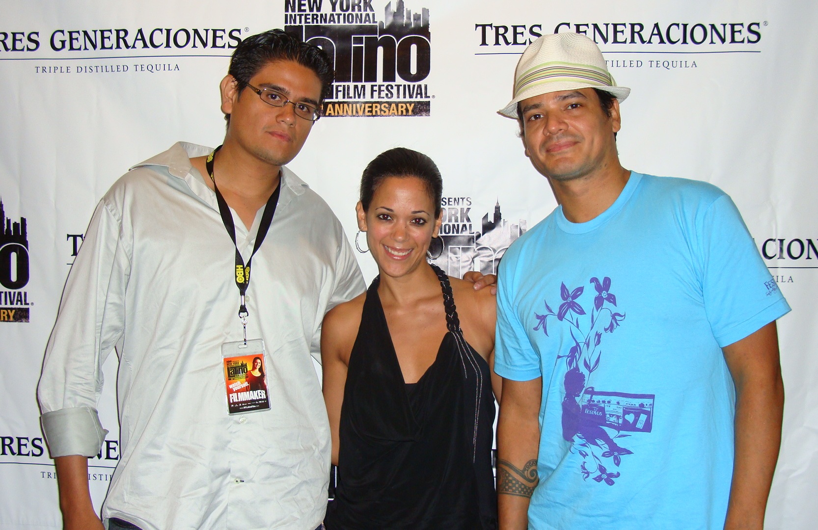 At the HBO Latino Film Festival w/ my co-star and director.