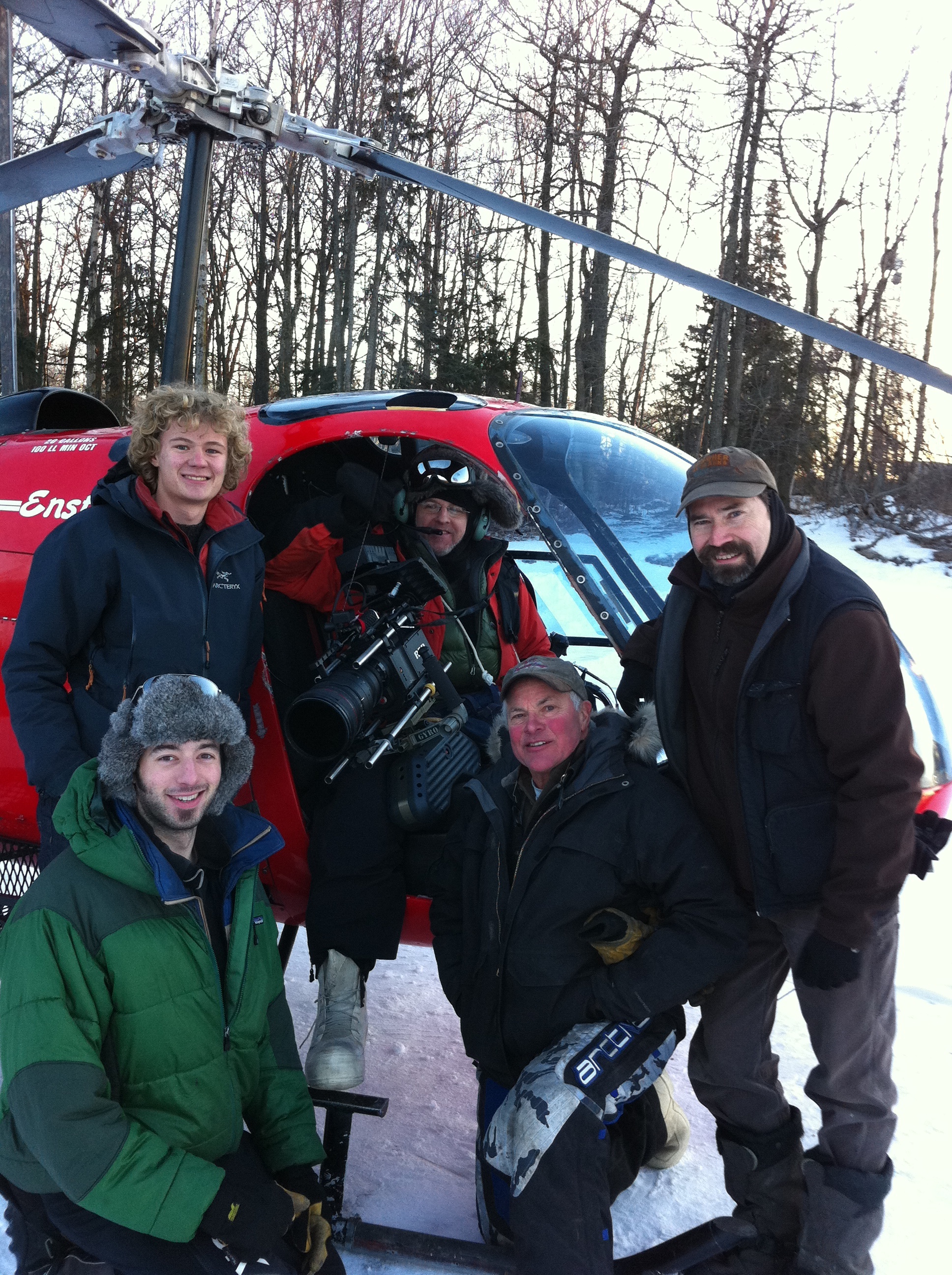 On location in Anchorage, Alaska for Beyond, starring Jon Voight