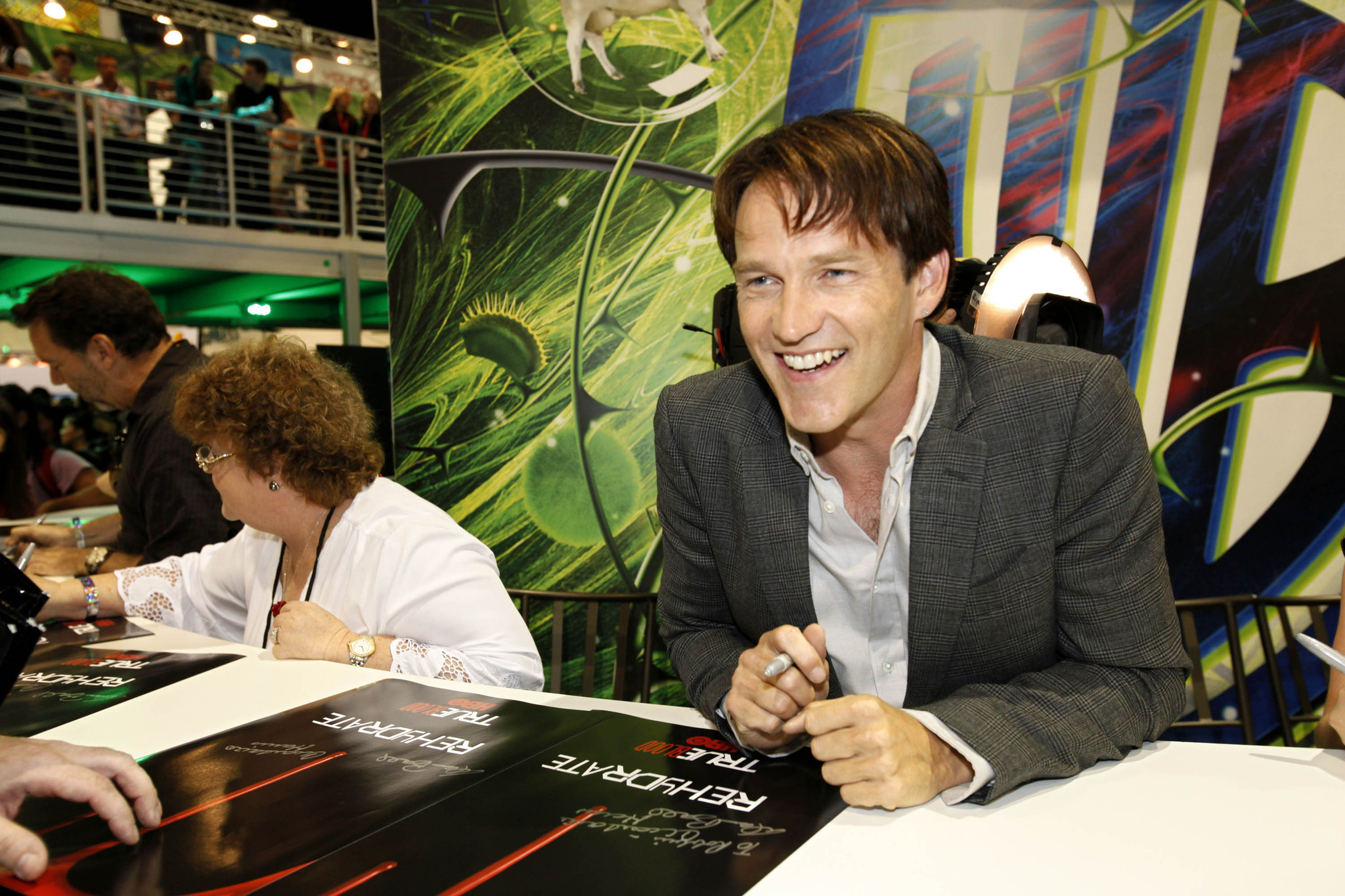 Stephen Moyer and Charlaine Harris at event of Tikras kraujas (2008)