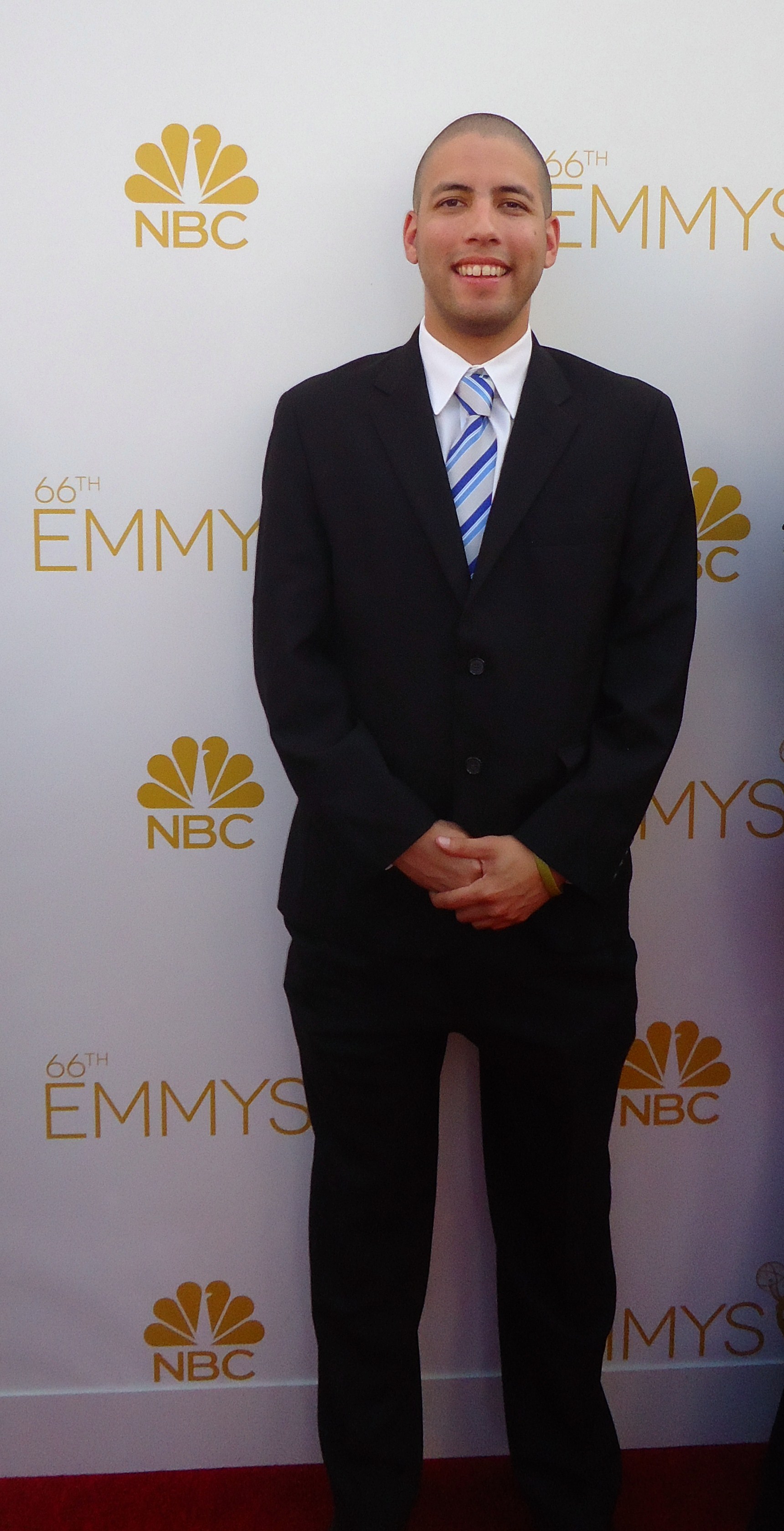 Jason Baustin at the 66th Primetime Emmy Awards.