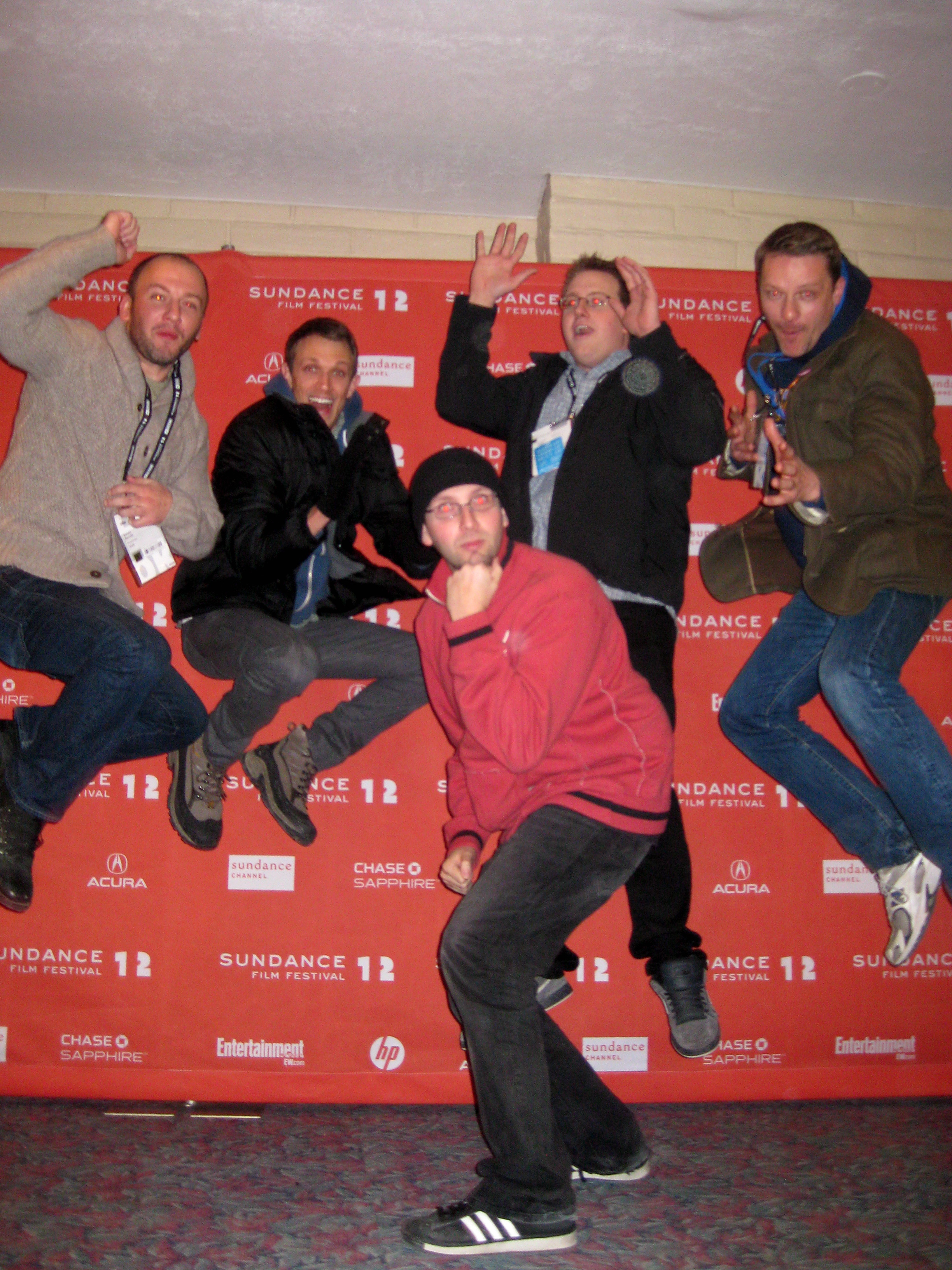 Sundance 2012. Simon Barrett, Matt Bettinelli-Olpin, Brad Miska, Zak Zeman & Glenn McQuaid.