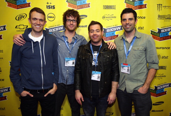 SXSW 2012. Matt Bettinelli-Olpin, Tyler Gillett, Chad Villella & Justin Martinez.