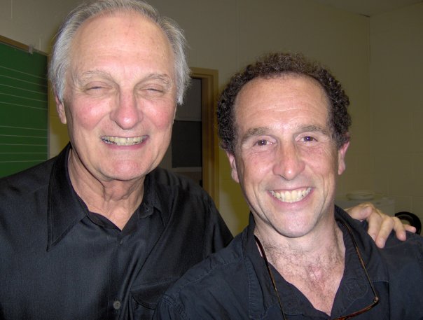 Backstage after the show. Alan Alda was Stanislawski, Kissel was Chekhov.