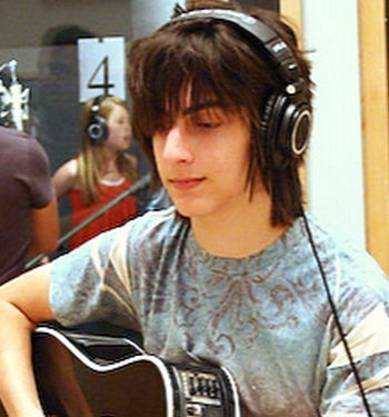 Zach playing guitar on the original soundtrack of the 2008 Cast Recording of Jason Robert Brown's Broadway Show 13 The Musical.