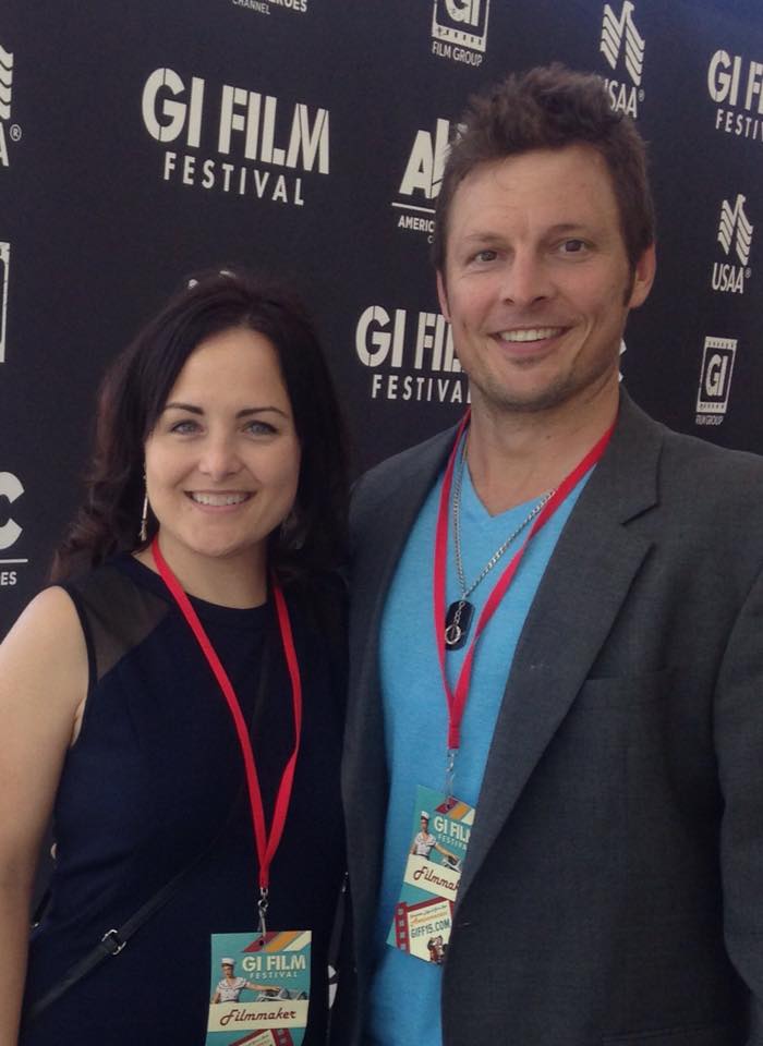 Co-Star Zack Starr and Step on the red carpet at the GI Film Festival for TEDESKY