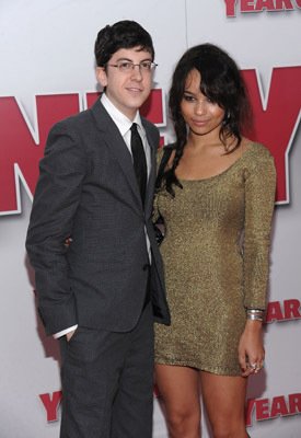 Zoë Kravitz and Christopher Mintz-Plasse at event of Year One (2009)