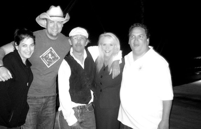 Bug Succetti, AJ Rees, Rick Hunt, Cindy McDonald and James Magnum Cook on the set of 