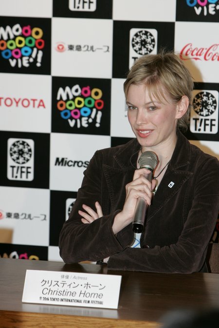 Christine Horne at the Tokyo International Film Festival.
