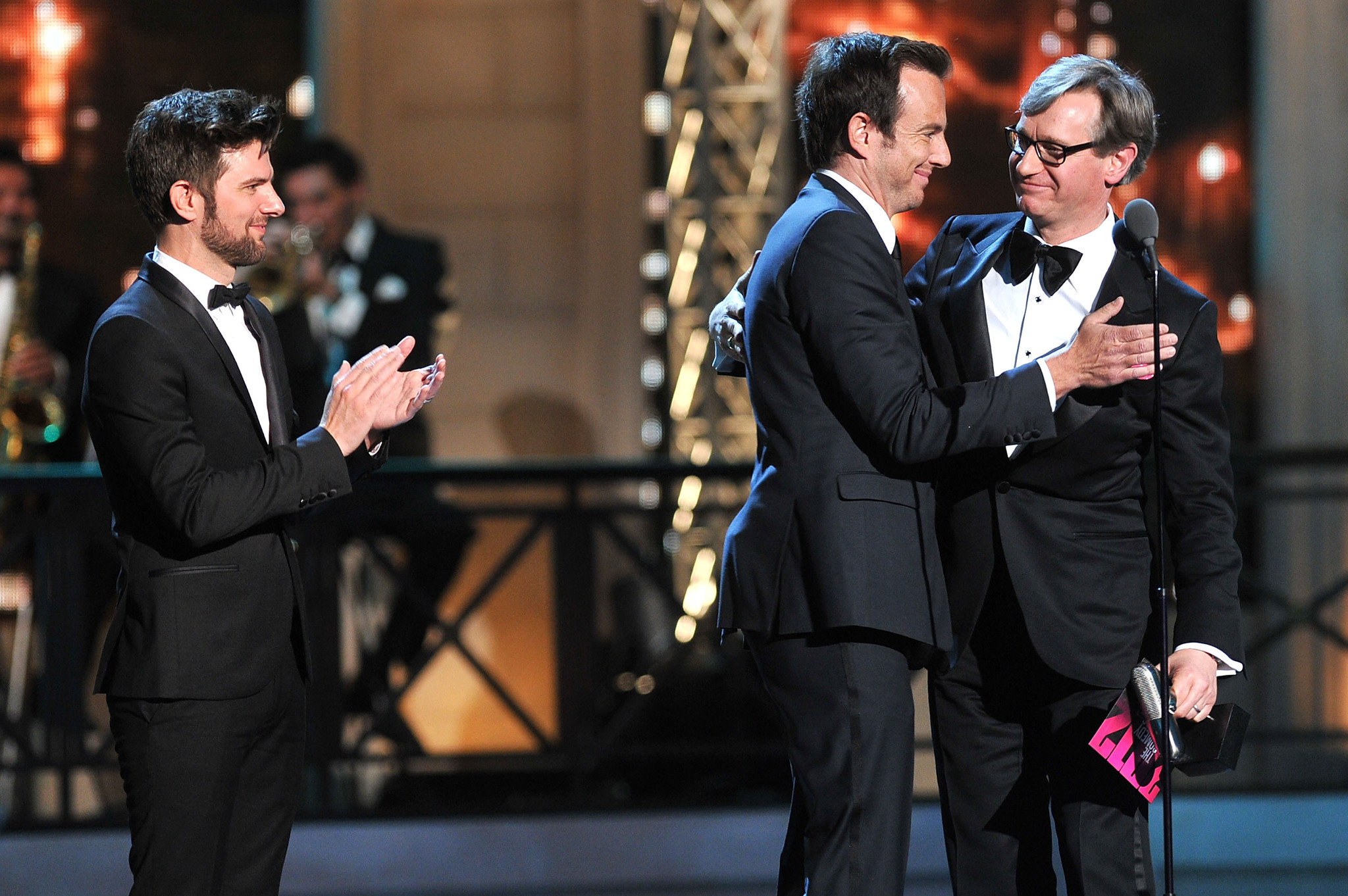 Adam Scott, Will Arnett and Paul Feig