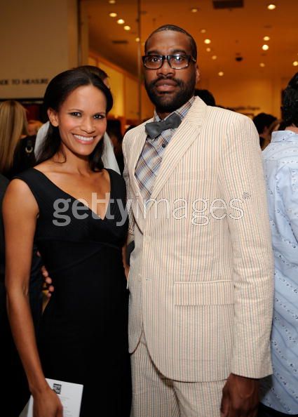 Amanda Luttrell Garrigus and designer Cornell Collins attend the Saks Fifth Avenue Chrysalis event, Beverly Hills, CA