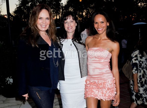 Catherine Bach, Stacy Kohl and Amanda Luttrell Garrigus attend the Wine, Women and Shoes event at a private home in Brentwood to benefit the Westside Children's Center and the Children's Action Network.