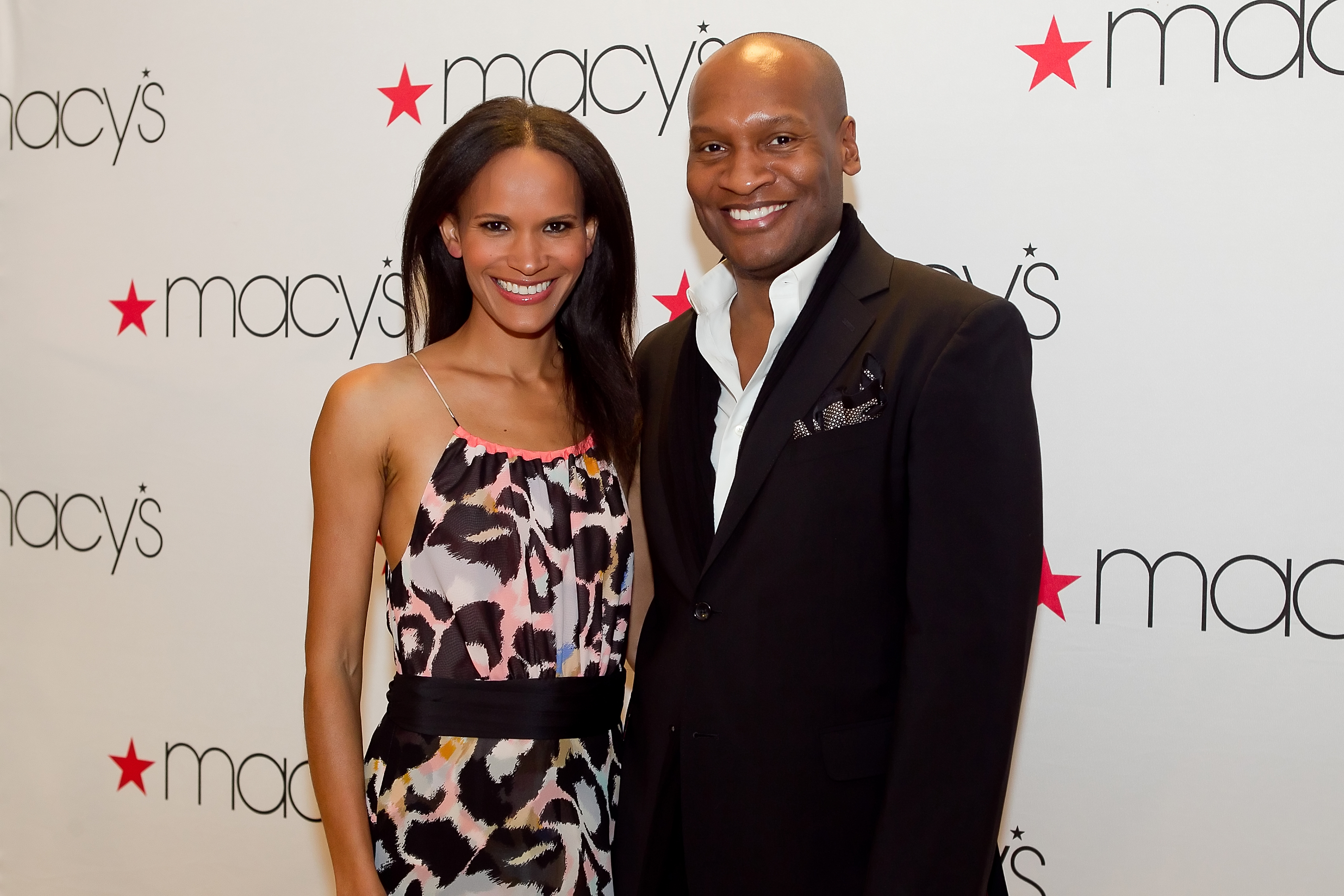 Amanda Luttrell Garrigus and Marcellas Reynolds attend the Matthew Williamson launch at Macys.