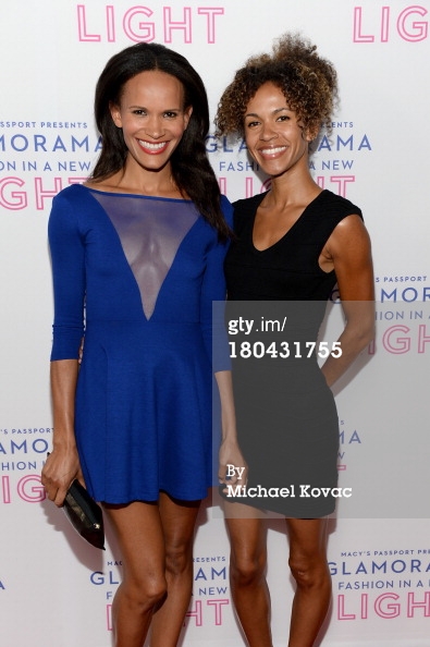 Actresses Amanda Luttrell Garrigus (L) and Erica Luttrell attend Glamorama 'Fashion in a New Light' benefiting AIDS Project Los Angeles presented by Macy's Passport at Orpheum Theatre in Los Angeles, California.