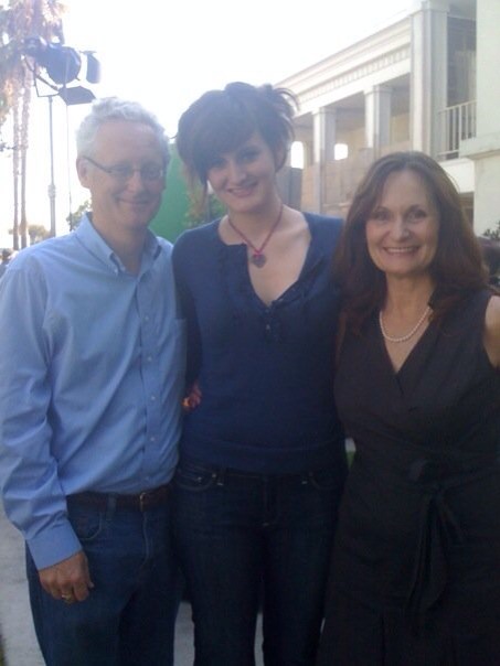 Chieffo Family on Set of 