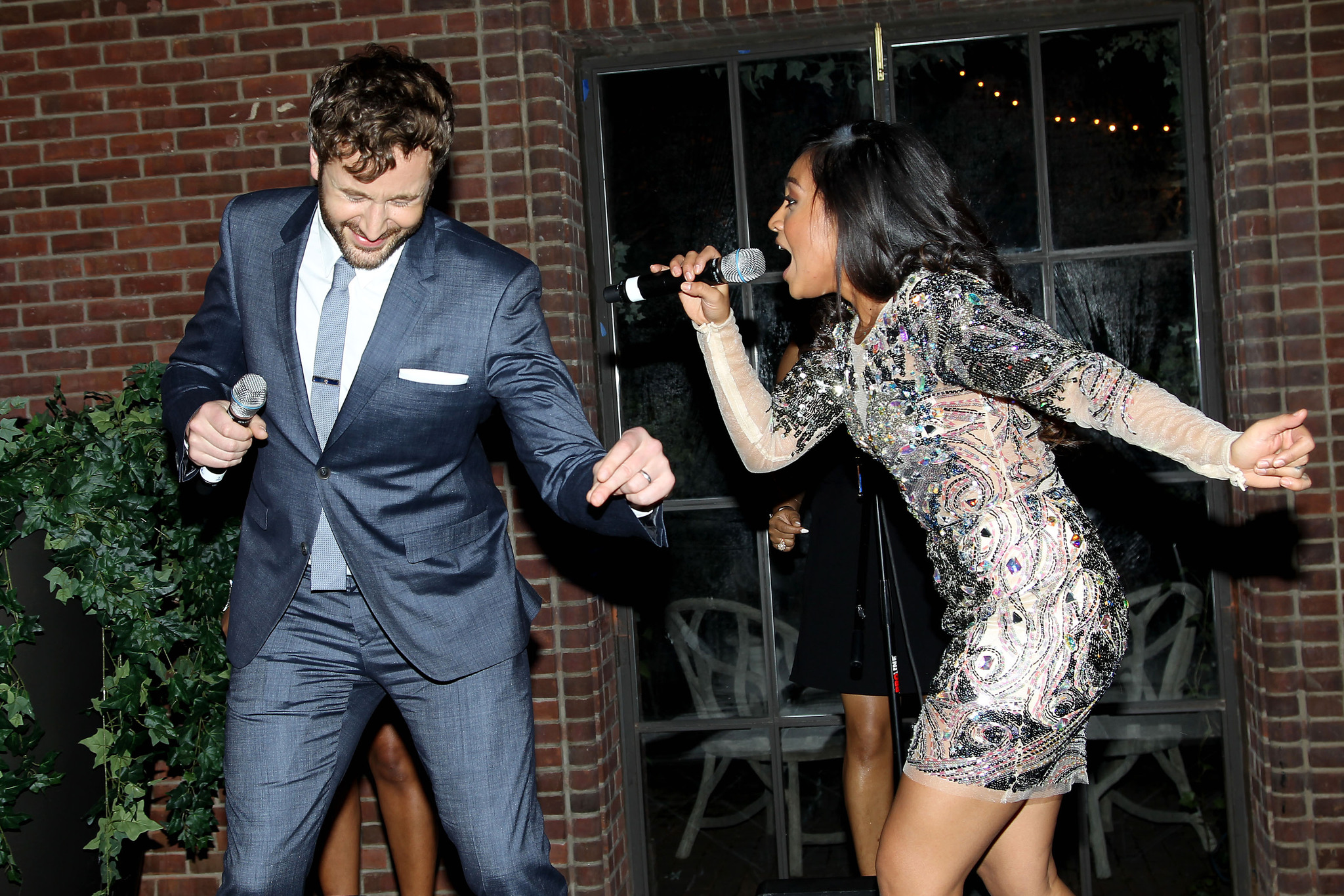 Chris O'Dowd and Jessica Mauboy at event of The Sapphires (2012)