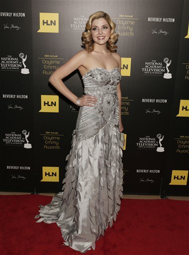 Jen Lilley arrives at the 39th Annual Daytime Emmy Awards on HLN at the Beverly Hilton Hotel on Saturday, June 23, 2012 in Beverly Hills, Calif.