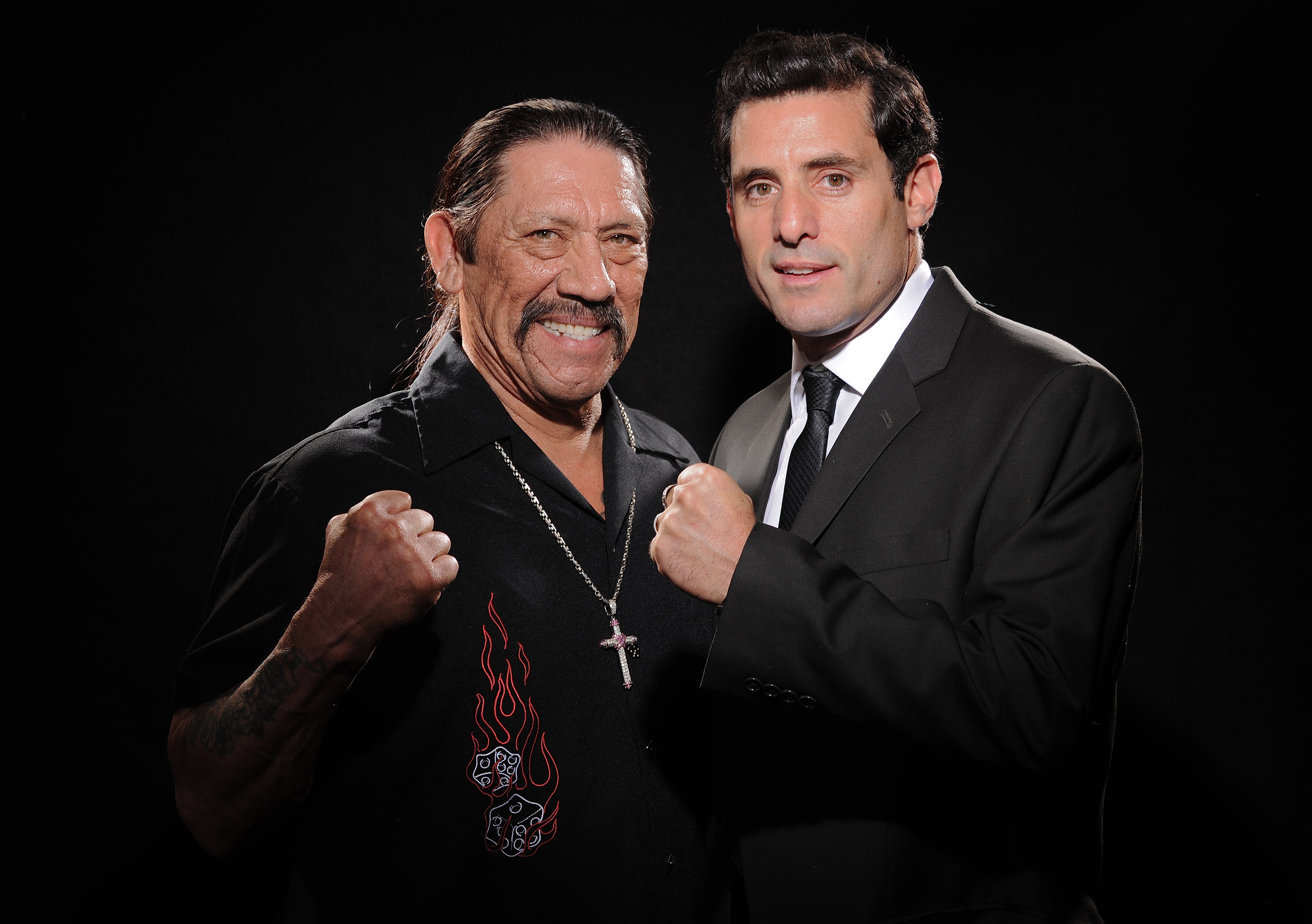 On the set of Counterpunch with Danny Trejo