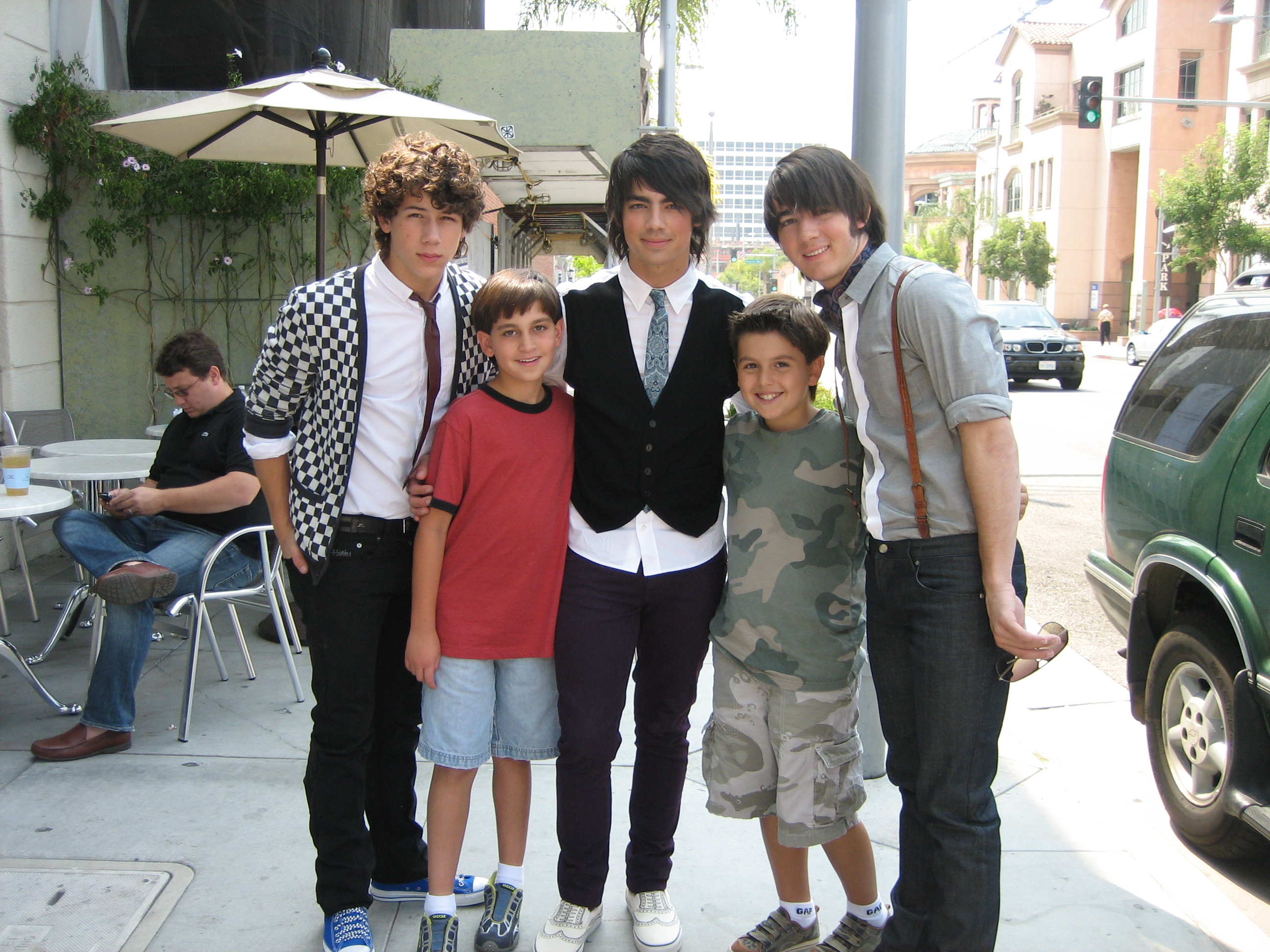Preston and his brother Tyler with The Jonas Brothers